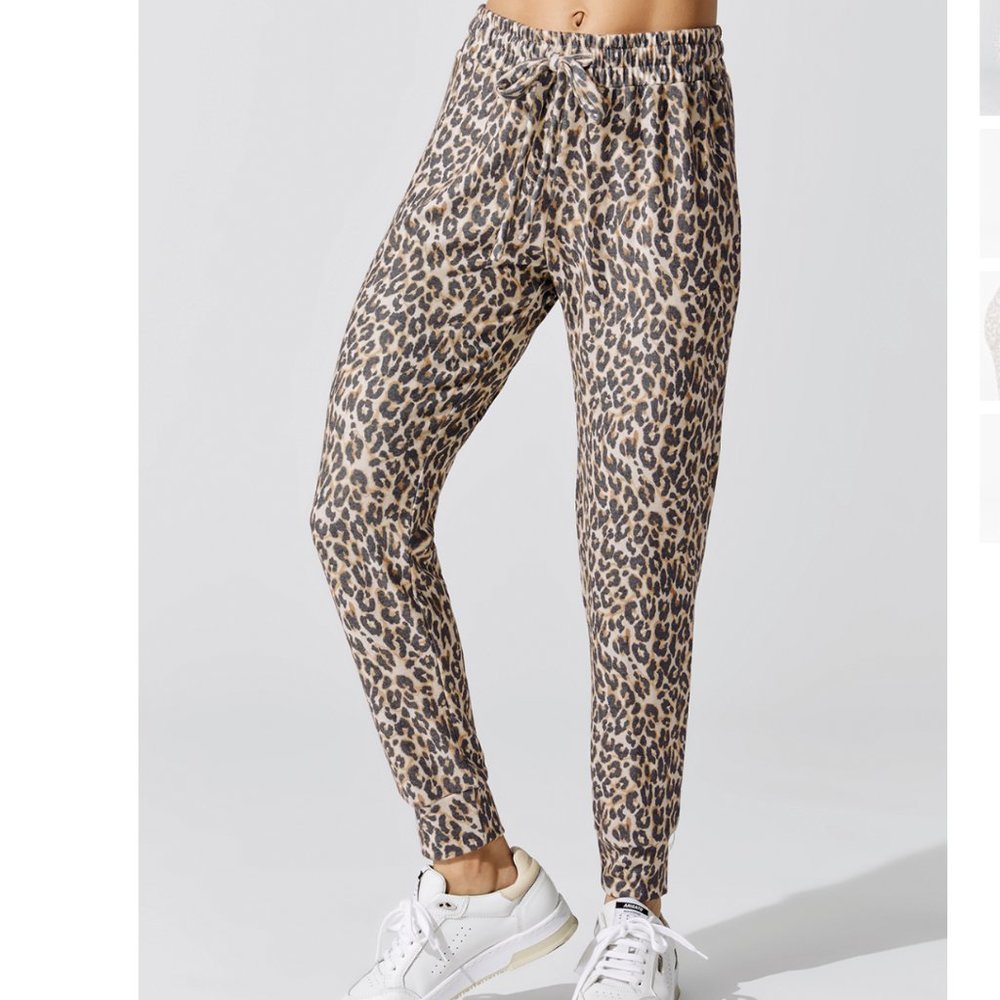 LNA SUPER SOFT Brushed Leopard Pant sz L Worn ONCE!